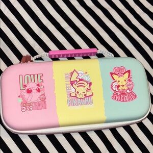Pokemon Pink and Yellow switch lite case